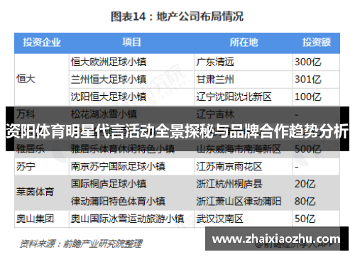 资阳体育明星代言活动全景探秘与品牌合作趋势分析